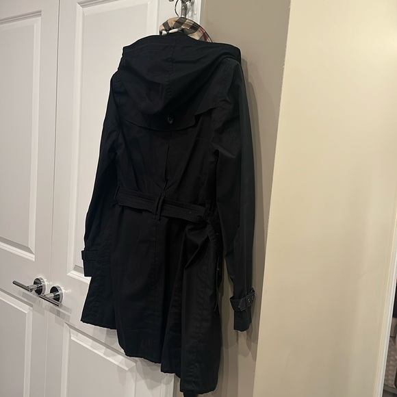 Burberry Brit Trench coat black removable hood check lining EXCELLENT condition - Picture 16 of 17